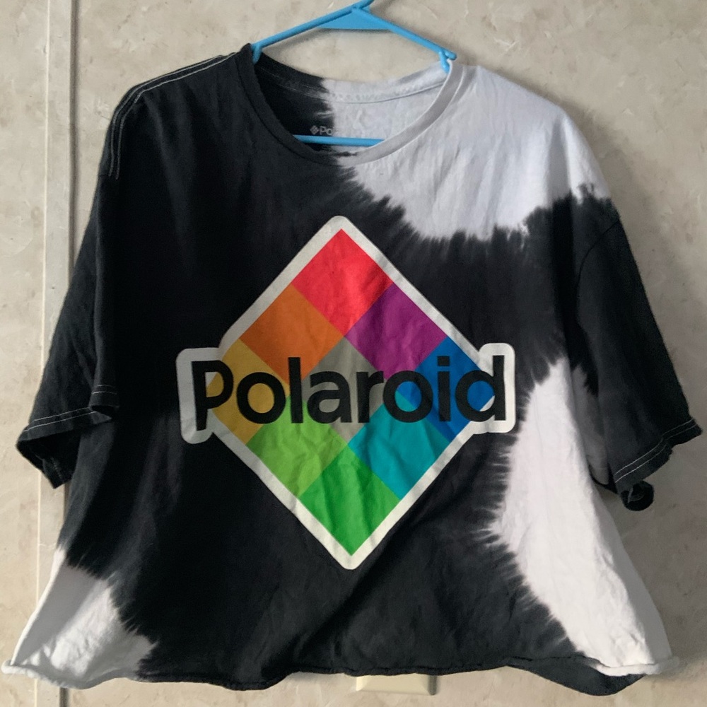 Polaroid tie dye Crop top